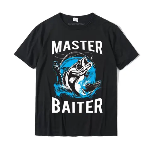 Мужская толстовка с капюшоном Master Baiter, забавная Толстовка для рыбалки Master Baiter, повседневные топы, футболка для мужчин, хлопковая футболка, дизайнерская дешевая футболка