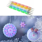 Двухсторонний шариковый стилус, 5 шт., набор для рисования мандалы, деревянных камней, тканевых стен