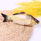 Креативная игрушка для домашних животных в форме рыбы, устойчивая к укусам кошка из кошачьей мяты, мягкая подушка, кукла, имитация рыбы, игрушка для домашних животных