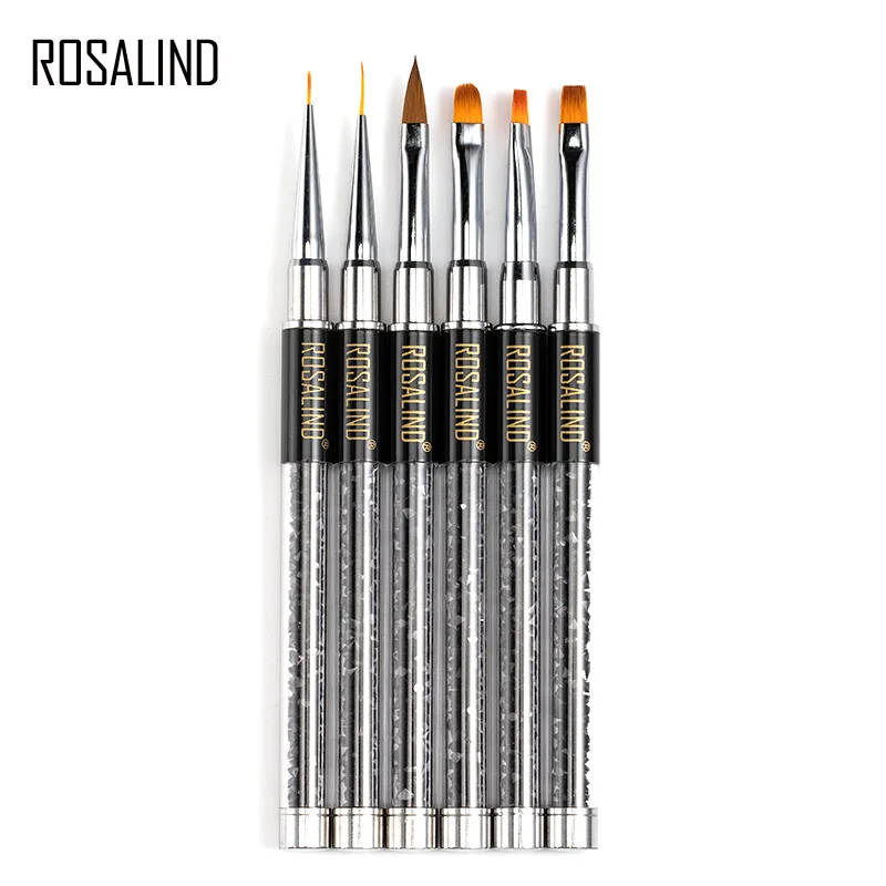 ROSALIND набор кистей для ногтей ручка рисования акриловая кисть градиентные Стразы