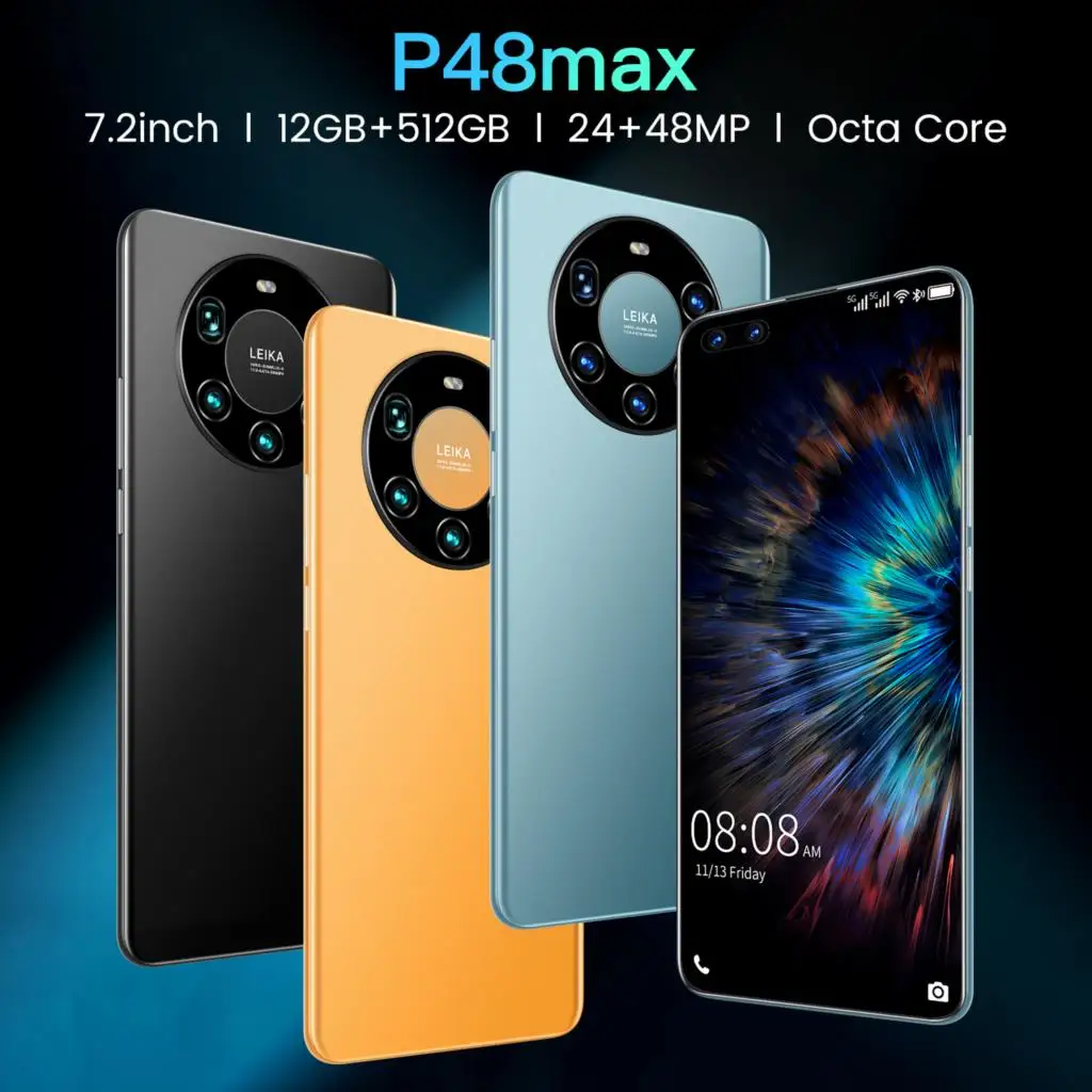 Смартфон Mate45 Pro + восемь ядер экран 7 2 дюйма 12 Гб 6000 ГБ|Смартфоны| |