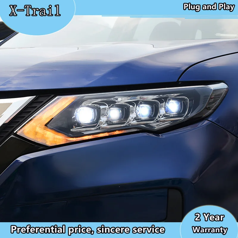 Автомобильный Стайлинг для Nissan X Trail головной светильник s 2017 2019 x след Ниссана