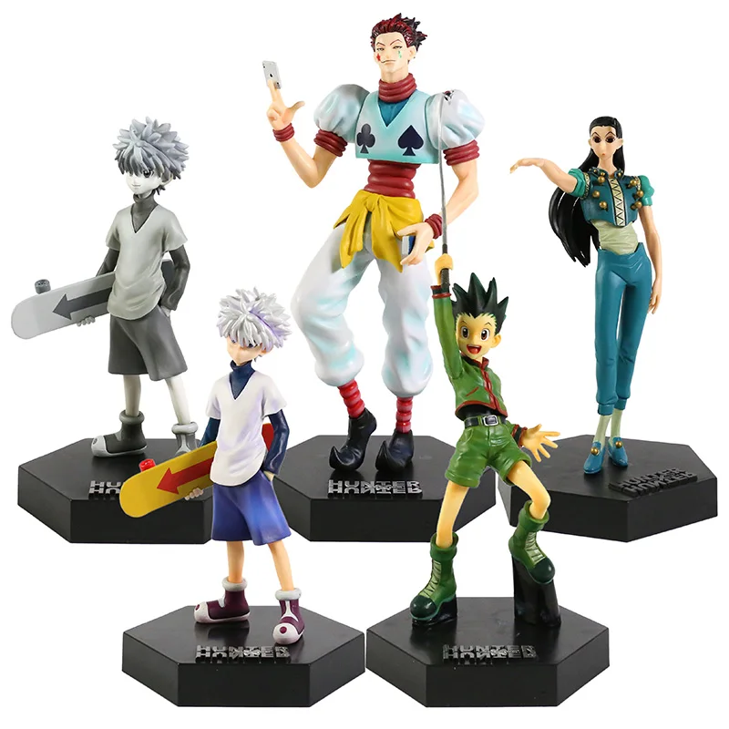 Hunter X Gon Freecss Killua Zoldyck Kurapika Hisoka Illumi фигурка из ПВХ Коллекционная игрушечная кукла