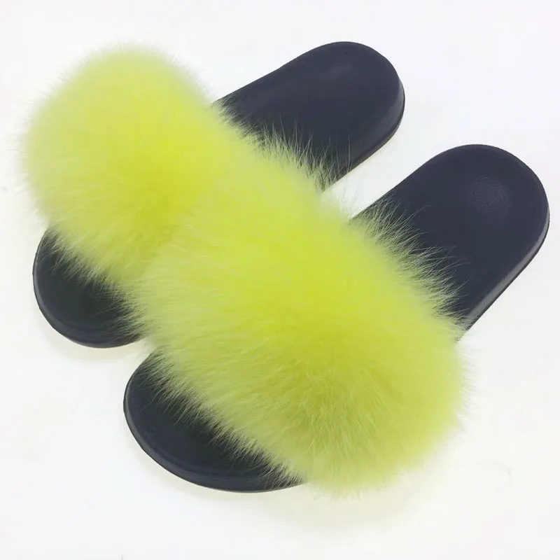 Шлепанцы женские меховые пляжные сандалии на плоской подошве шлепанцы сланцы