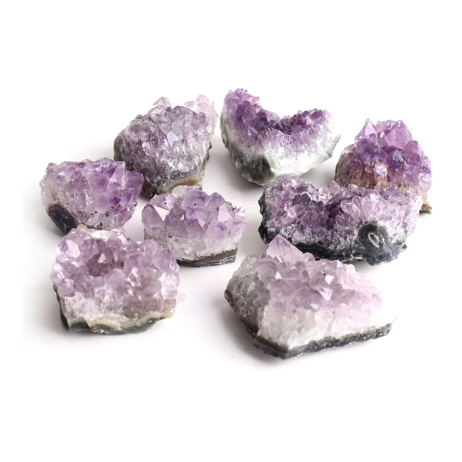 

Мини натуральный аметист, кристалл, кластер, жеодовая подвеска, Фиолетовый кварц, необработанный минерал, с лечебным действием, образцы, дом...