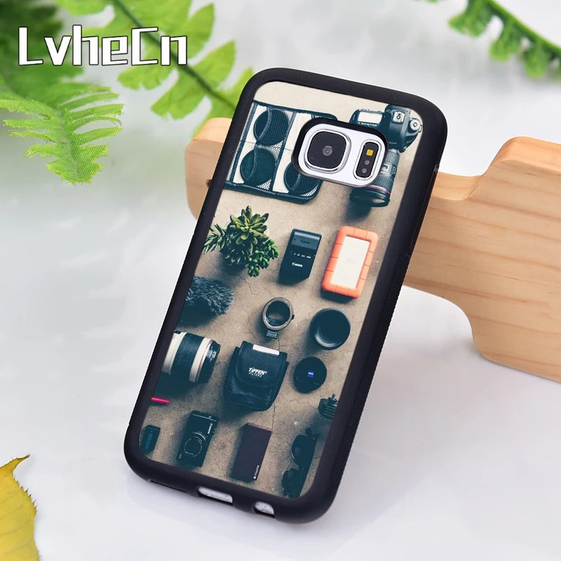 LvheCn камера комплект фотографии чехол для телефона samsung Galaxy S9 S8 S10 Plus Lite S6 S7 Edge S5 Note 7
