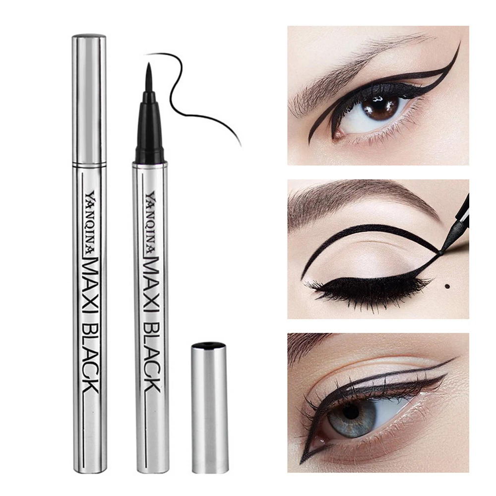 Черная жидкая Водонепроницаемая подводка для глаз Подводка Высокая Пигмент