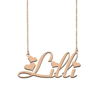 lilli name necklace custom name necklace for women girls best friends birthday wedding christmas mother days gift