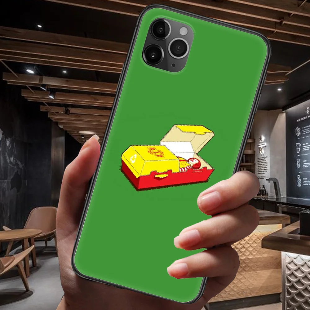 

Mc Food Donald Phone Case For Iphone 4 4s 5 5S SE 5C 6 6S 7 8 Plus X XS XR 11 12 Mini Pro Max 2020 black Bumper Fashion Hoesjes