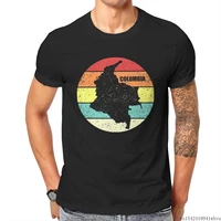 colombia printed men t shirt unisex lycra summer trend o neck casual m 5xl