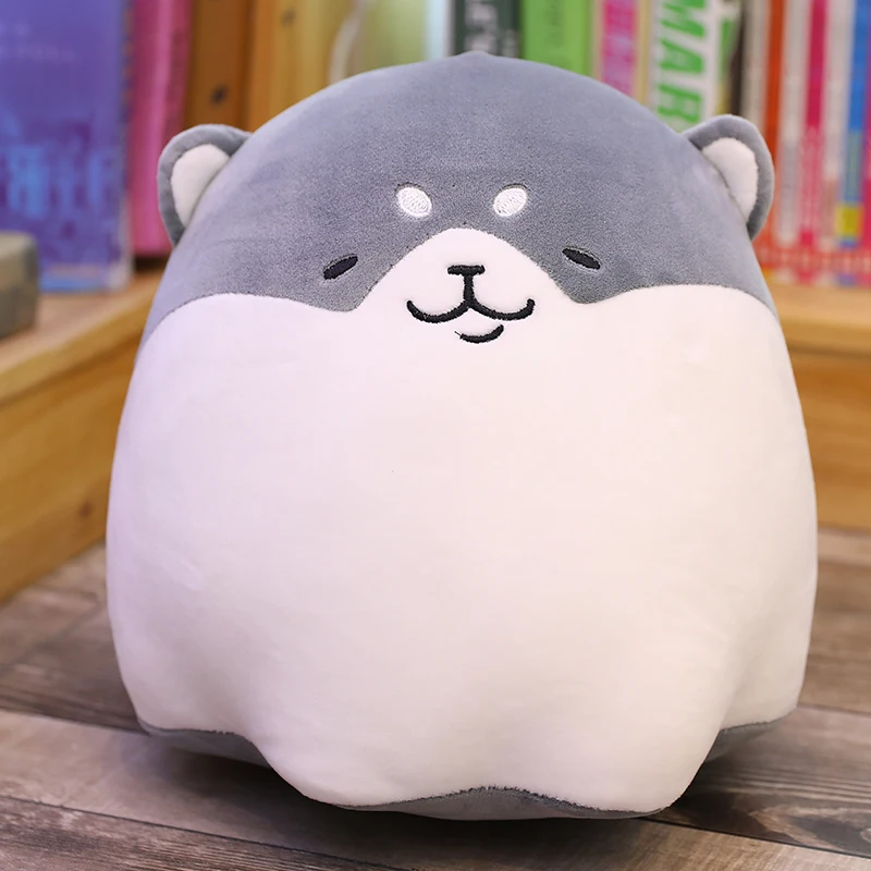 Creative Shiba Inu Plush Pillow Doll Round Corgi Toy Soft Stuffed Cushion Cartoon Animal Kids Upscale Gift | Игрушки и хобби