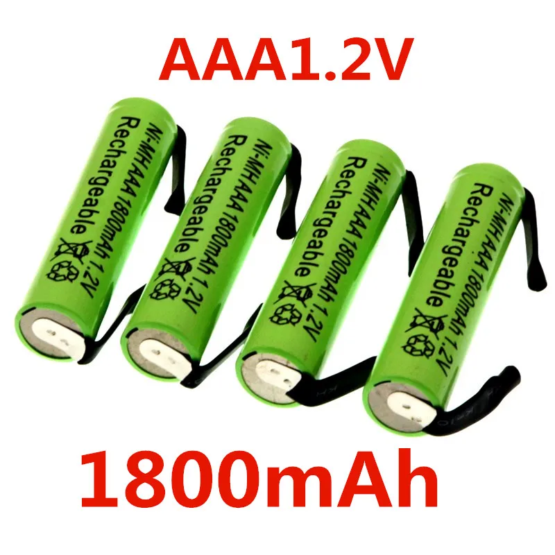 Аккумуляторная батарея AAA 1 2 в 1800 мА/ч никель металлогидридная со сварочными