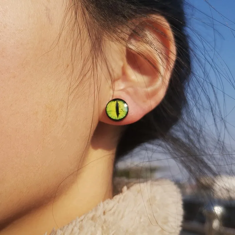 6 пара/лот очки черные поддельные ушные манометры пробки и туннели поддельный