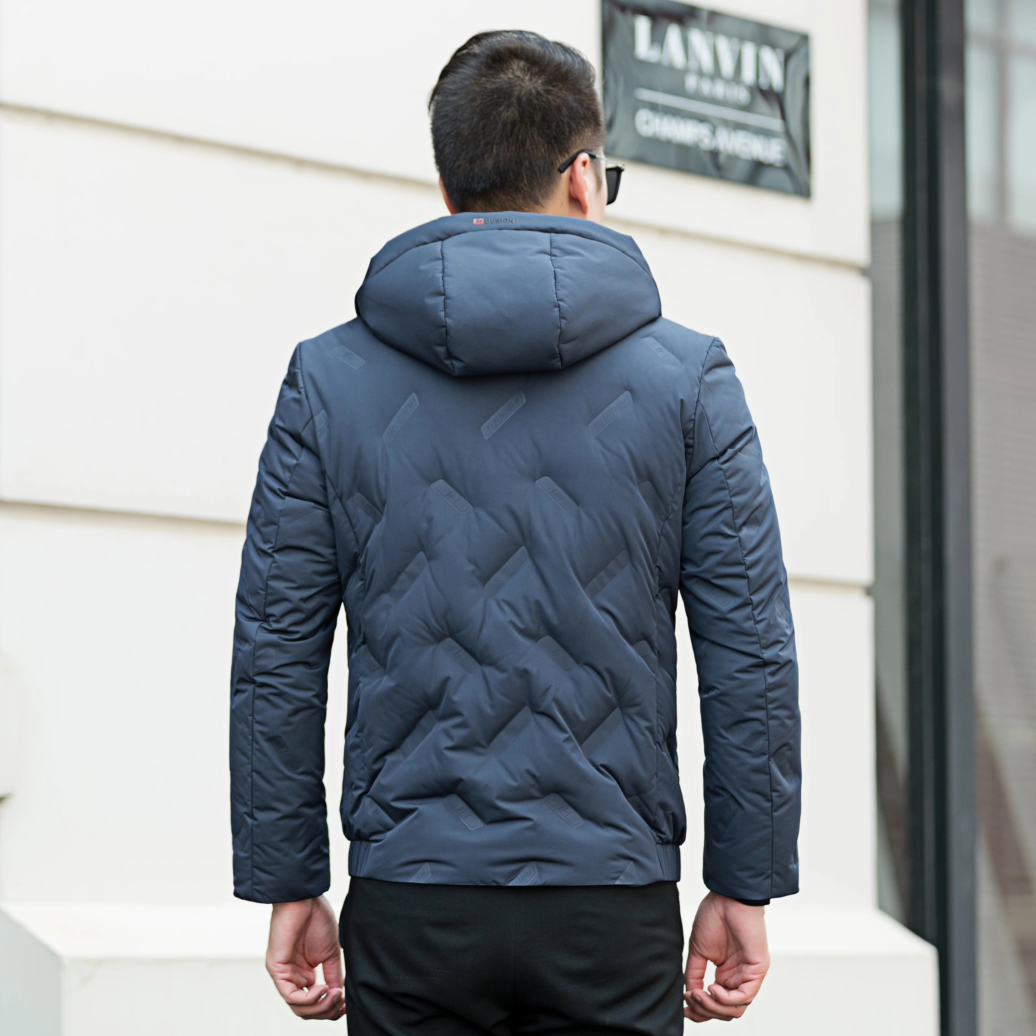 2019 Новая модная Однотонная легкая Удобная черная синяя Повседневная куртка с