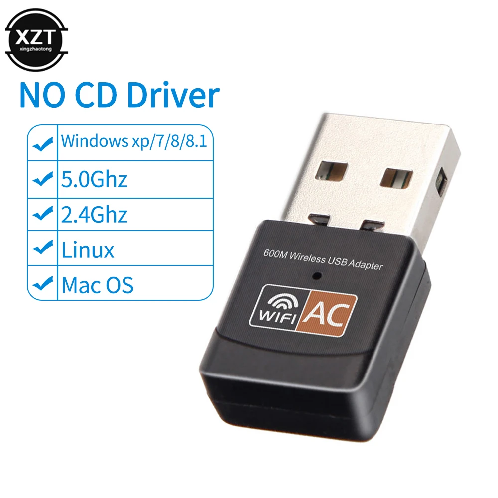 5 ггц wi fi адаптер WiFi USB Ethernet ключ 5G 2 4G приемник 600 мбит/с беспроводная сетевая карта
