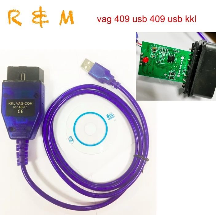ForVag com Кабель kkl 409 1 Авто сканер кабель с FTDI авто диагностический интерфейс для Audi
