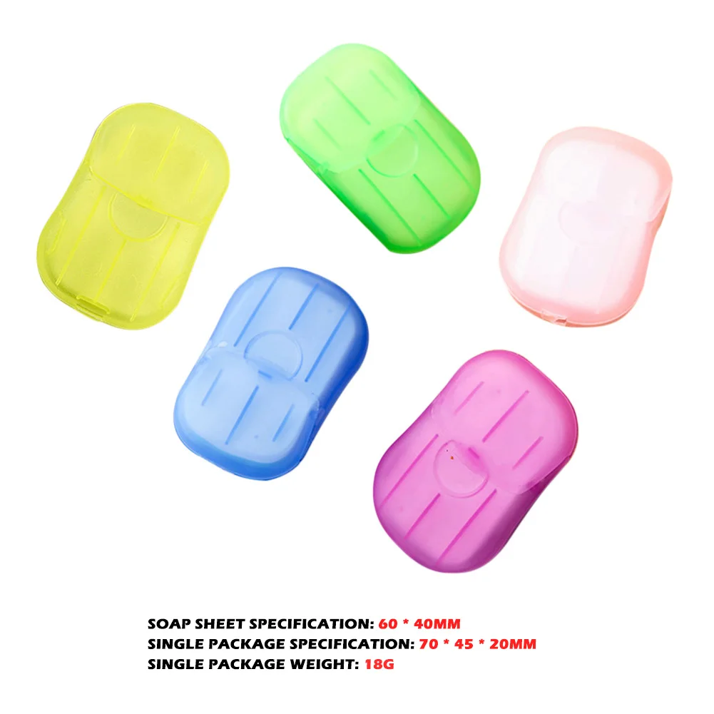 

5pcs Travel Soap Paper Hand Washing Tablets Cleaning Hand Bath Paper Soap Sheet Portable Mini