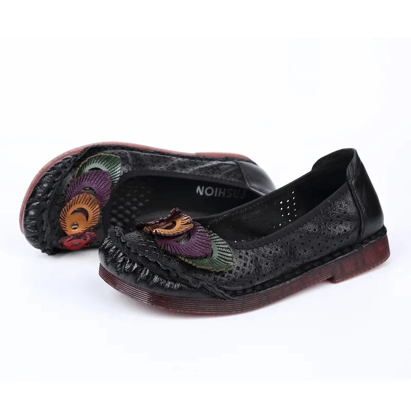 

Superstar leather casual shoes woman summer moccasins ballet comfort flats ladies oxford loafers