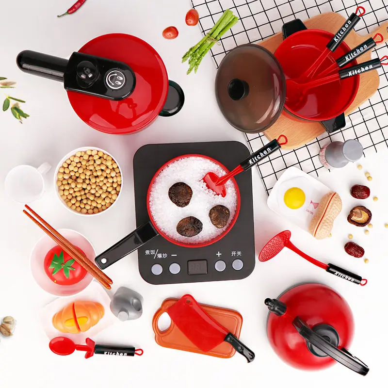 

Миниатюрные игрушки для кухни, детский игровой домик, набор кухонных игрушек для резки фруктов и овощей, кухонные кастрюли для повара