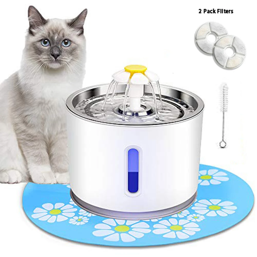 Автоматический питьевой фонтанчик для домашних животных бесшумная поилка кошек