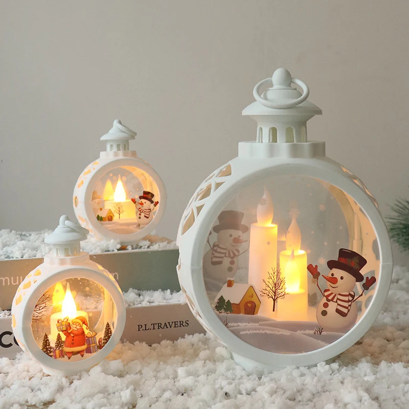 Светодиодная лампа C2, рождественские фонарики, свечи, рождественская елка, новогодние подарочные украшения, лампа Санта-Клауса, украшения д...