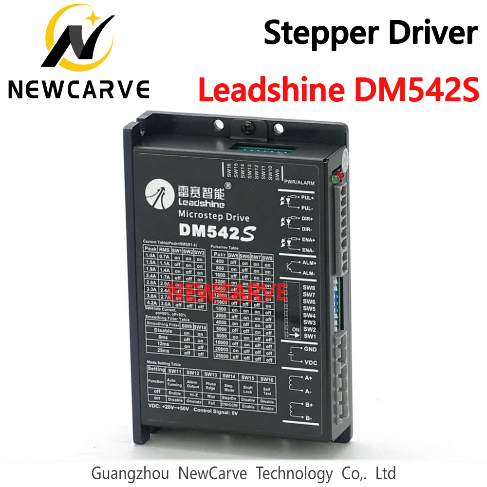 

DM542S Leadshine New 2PH 4.2A DC Driver For NEMA23 NEMA17 57mm 42mm Hybrid Stepper Motor replace DM542 M542 M542C NEWCARVE