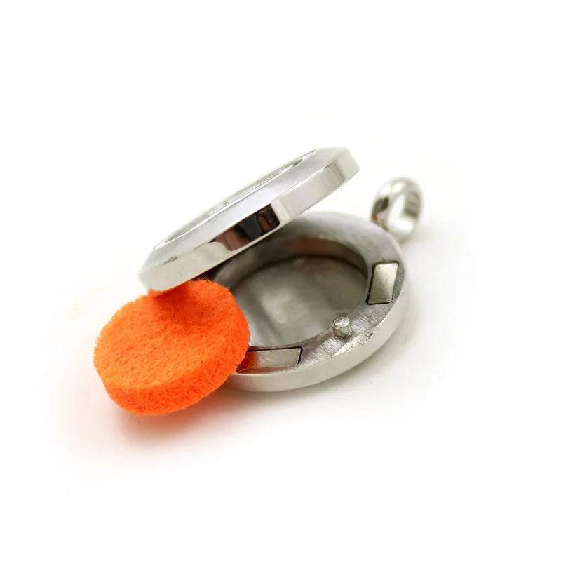 Оптовая продажа ожерелье из нержавеющей стали с эфирным маслом 20 мм диффузоры