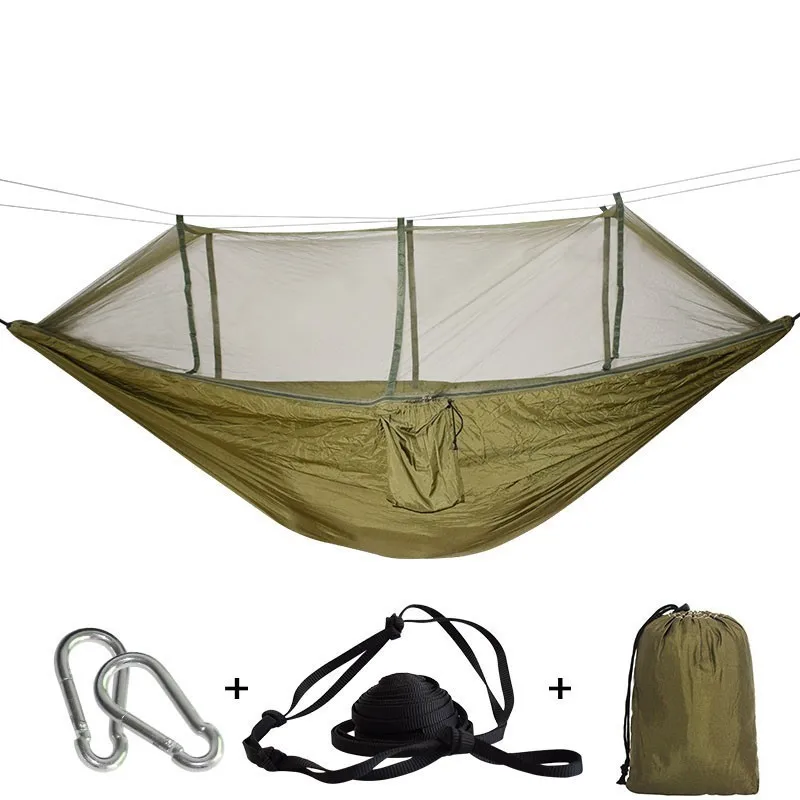

Ultralight Travel Hammock With Integrated Mosquito Net Durable Portable Hanging Chair Rede Breathable Hang Bed