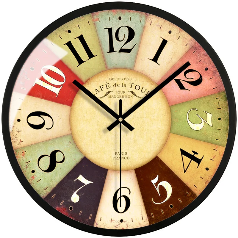 Семейный кварцевый современный дизайн настенные часы минималистичные