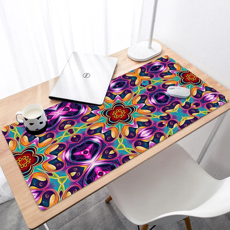 

HD design gamer play mats BIG SIZE Rubber Game Mouse Pad lord of the mouse pad 3mm mouse pad Flowers Pattern