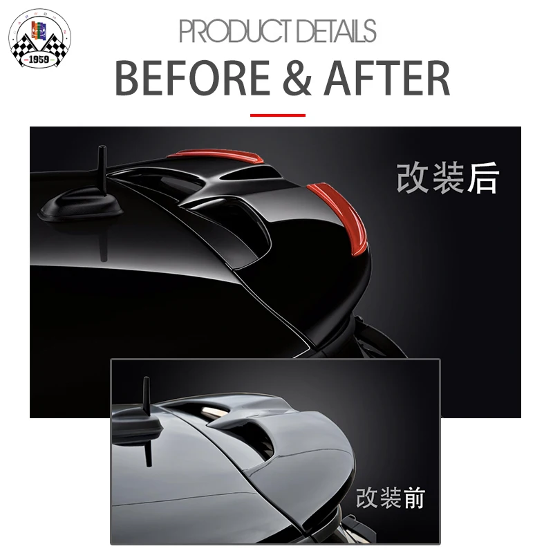 Новый УФ защита стиль черный цвет JCW спойлер расширитель для mini cooper F56 F55 (2