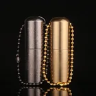 Карманная бензиновая мини-зажигалка, брелок в виде капсулы, компактная керосиновая зажигалка, уличные инструменты, надутый брелок, зажигалка с шлифовальным кругом