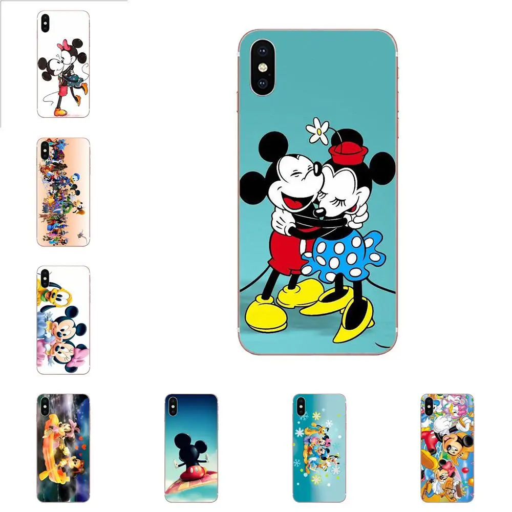 Мягкий TPU Live Love телефон для Galaxy Grand A3 A5 A7 A8 A9 A9S On5 On7 Plus Pro Star 2015 2016 2017 2018 Goofy Micky