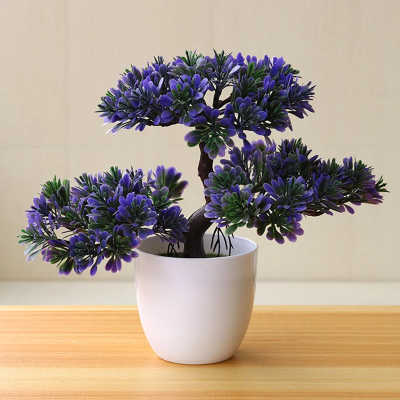 Искусственный бонсай Моделирование Мини приветствие сосны горшечные украшения