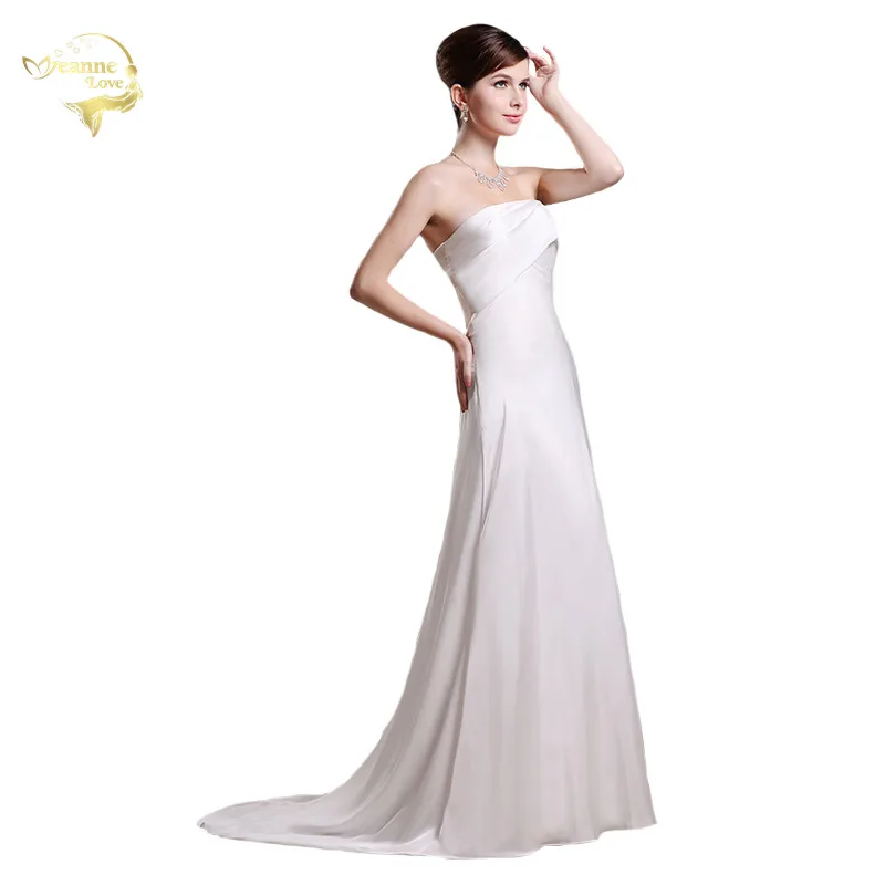Vestido De Noiva 2021 простые дешевые атласные пляжные свадебные платья свадебное платье