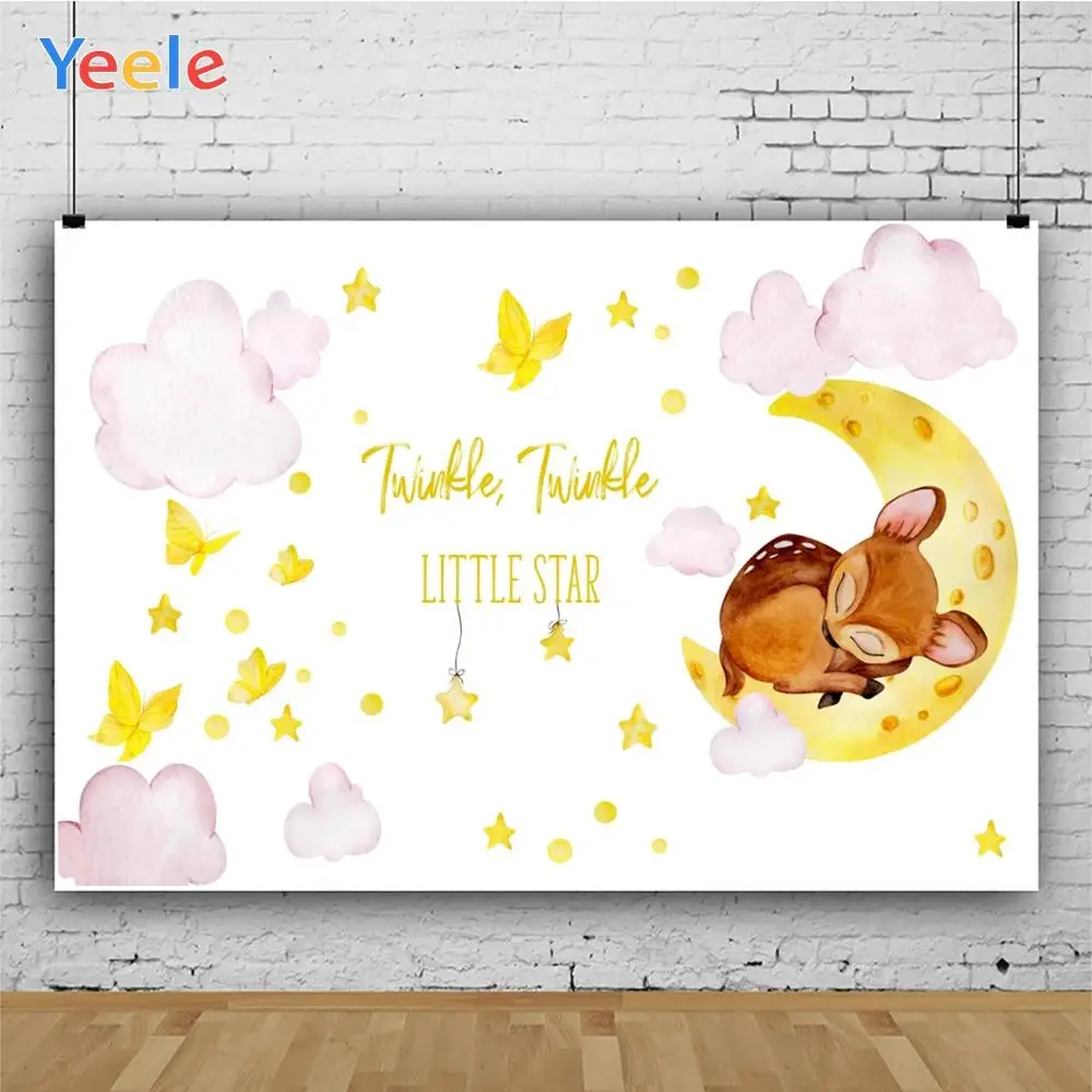 Yeele Squirrel butterfly Cloud Moon Baby Portrait Party Cloth Photographic Backgrounds Photography Backdrops For Photo Studio |