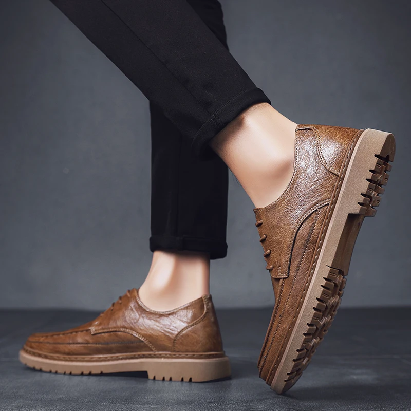

Shoes Casual Men Black Casual Shoes Men 2020 Leisure Flat Men's Leather Spring Fashion Mens Hot Sale Shoe Man Sneakers