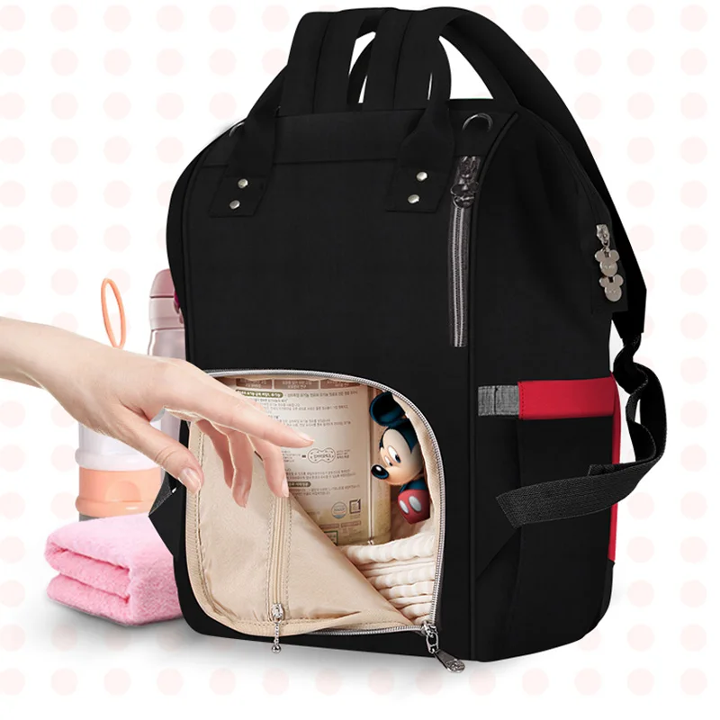 Disney diaper bags Baby Stroller Carriage Bags Mummy Nursing Care Backpack Travel Handbag Large Capacity baby for mom | Мать и ребенок