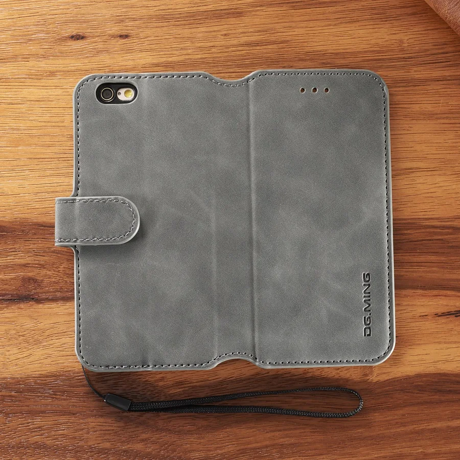 Роскошный винтажный кожаный чехол-книжка с отделением для карт iphone 6S 7 8 Plus XS Max XR |