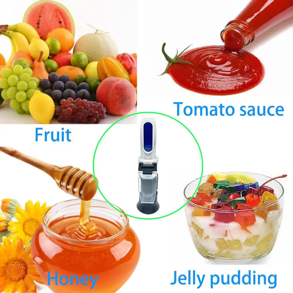 Ручной рефрактометр с широким диапазоном 0 90% Брикса содержание сахара в меде