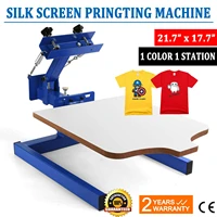 1 color 1 station silk screen printing machine steel hot press hand tools 21 7 x 17 7 inch diy kit prensa for t shirt equipment