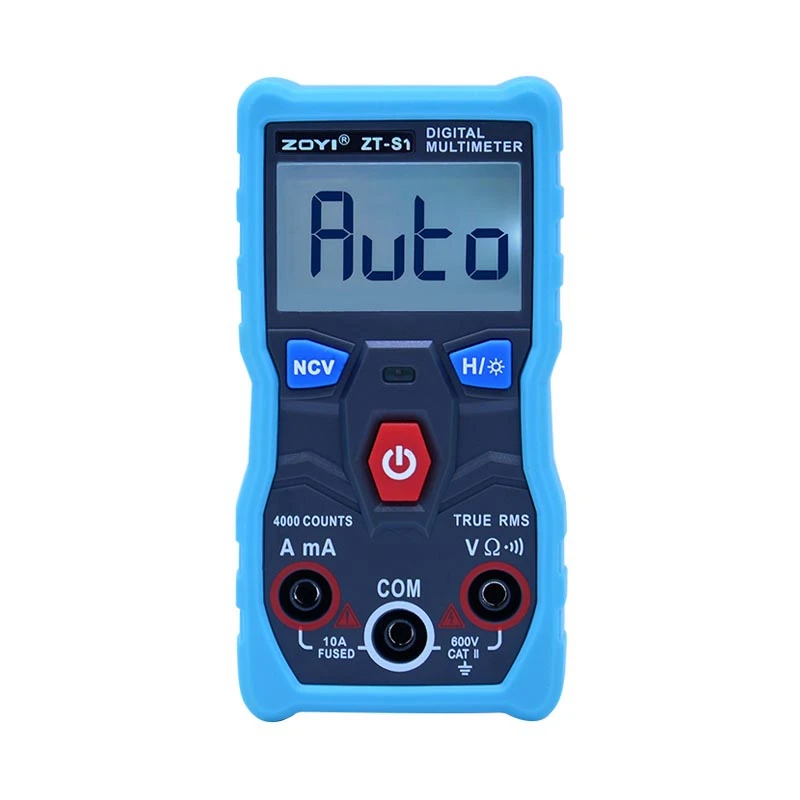 

Цифровой мультиметр ZOYI ZT-S1 с автоматическим диапазоном, Интеллектуальный NCV с истинным среднеквадратичным значением, 4000 отсчетов, напряжен...