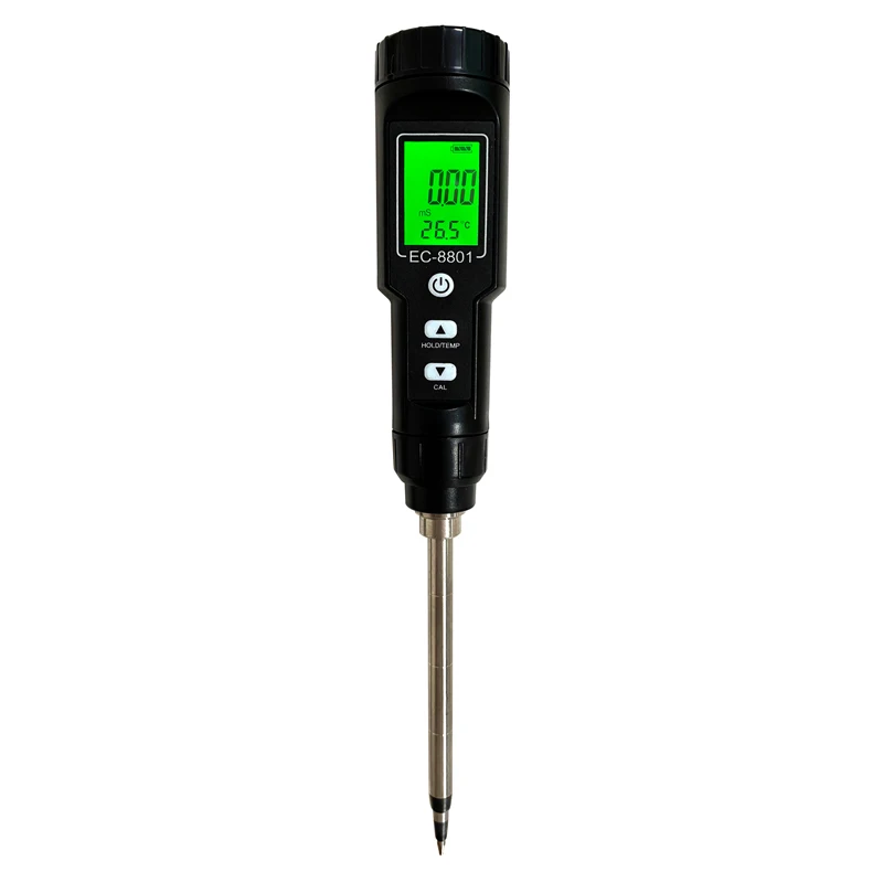 Soil EC Meter Temperature Tester Potted Plants Gardening Agriculture Digital Garden With Backlight ATC | Инструменты