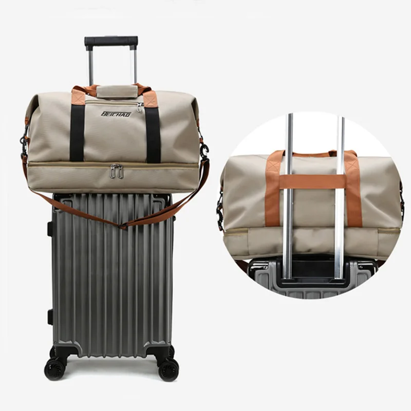 Спортивная сумка на плечо для мужчин и женщин Большая водонепроницаемая