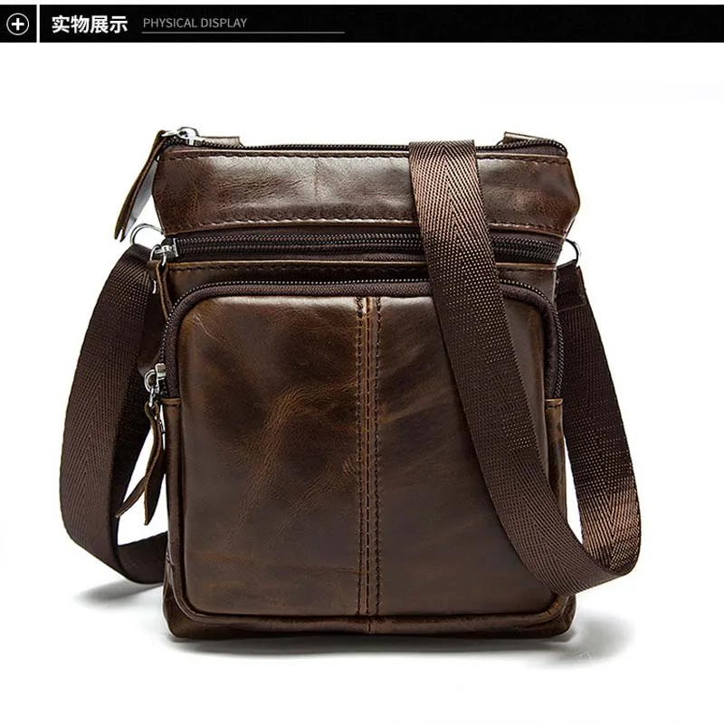

Retro canvas men 's bag men' s leisure bag multi - functional men 's shoulder Messenger bag in brown black colors for male's
