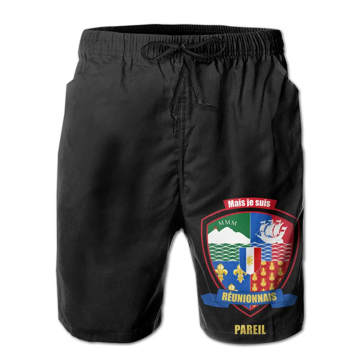 

Beach Breathable Quick Dry Geek R248 basketball I Am Not Perfect But I Am Reunionese Writin Hawaii Pants