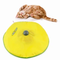electric cat turntable interactive toy kitten training exercise funny cat stick plaything chase toy adjustable speed pet supplie