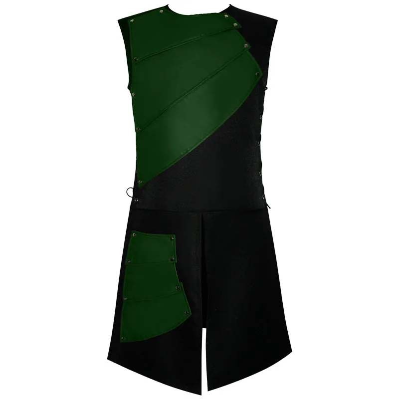 Мужской средневековый Ретро Римский самурайский Арчер пальто Larp Knight Hero Костюм