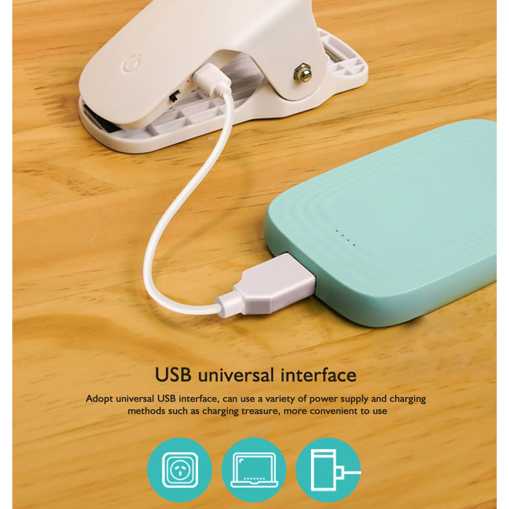 5 Вт Светодиодный светильник для защиты глаз настольная лампа с гибким зажимом 3