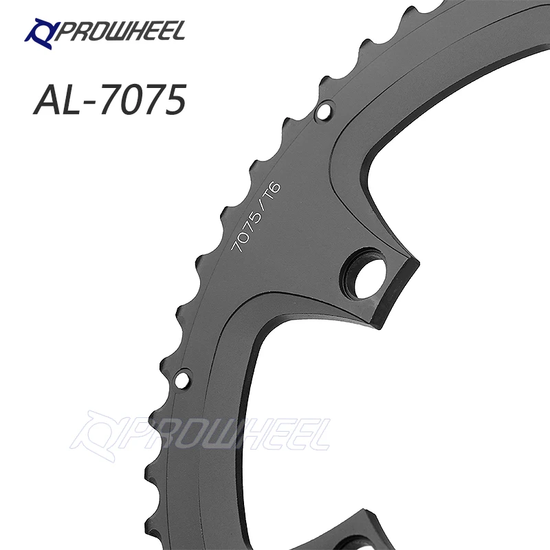 

PROWHEEL road bike chainring 110/130BCD 34/39/50/53T sprocket aluminum alloy/steel/AL-7075 CNC 8/9/10/11 speed chain wheels